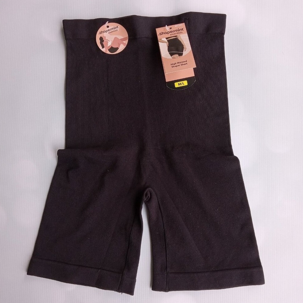 Shapermint Essentials High-Waisted Shaper Shorts - Black,M/L, NWT